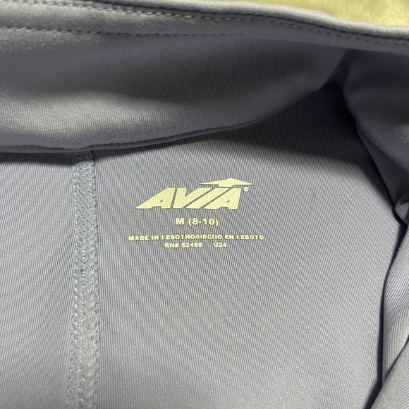 AVIA Womens Active Quarter Zip Pullover Top‎ Thumb Hole Periwinkle Lavender - Picture 8 of 12